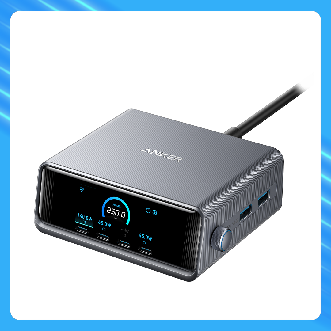 Anker Prime Charger 250W 6-Port GaNPrime | Anker PH