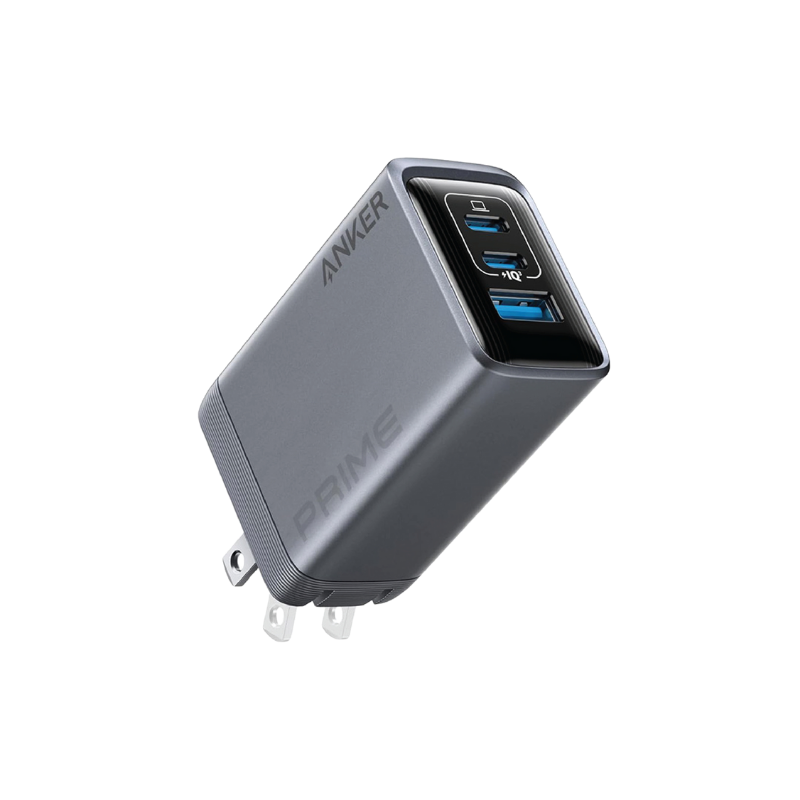 Anker power adapter on a white background