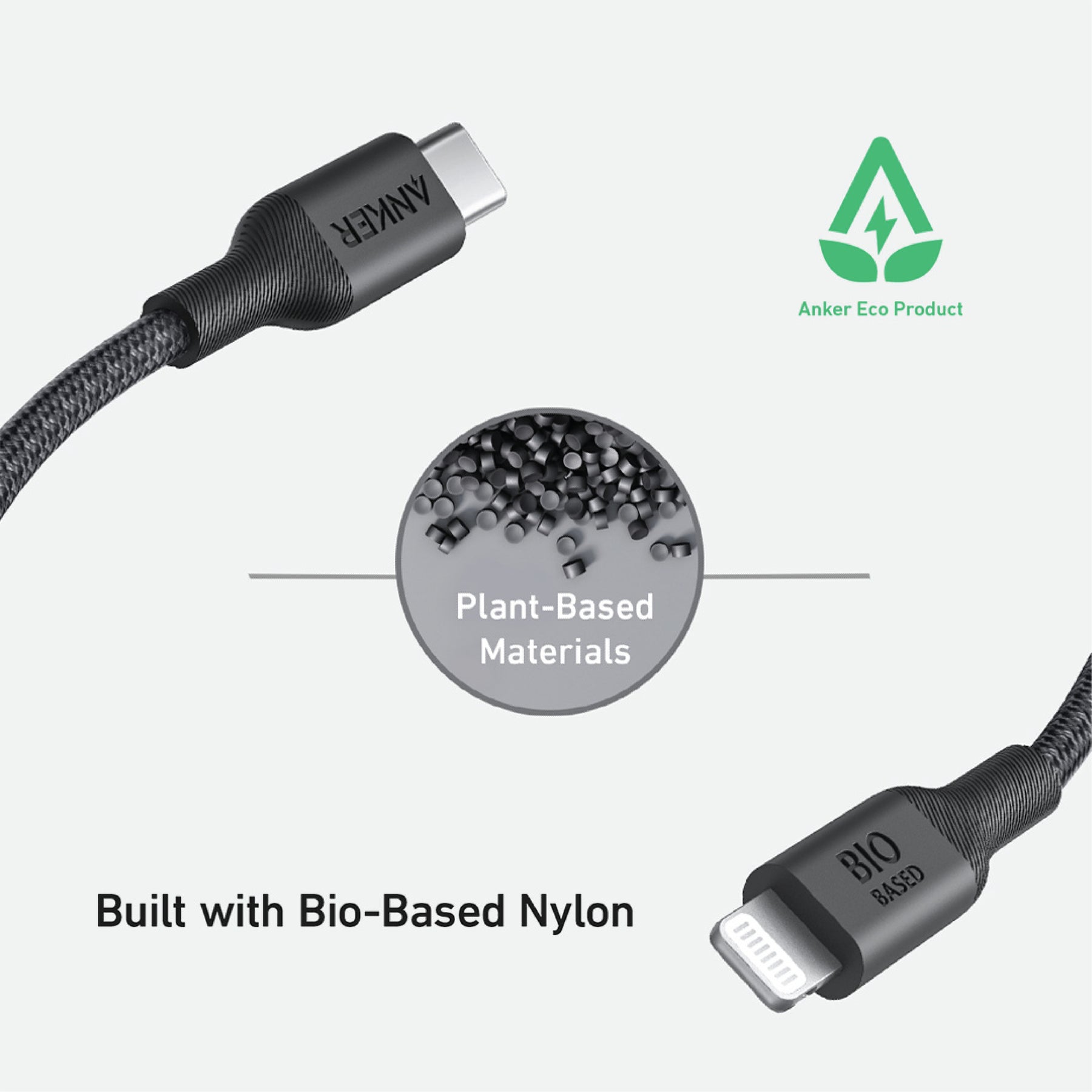 Anker 542 USB-C to Lightning Cable (Bio-Nylon, 3ft) - Anker Philippines