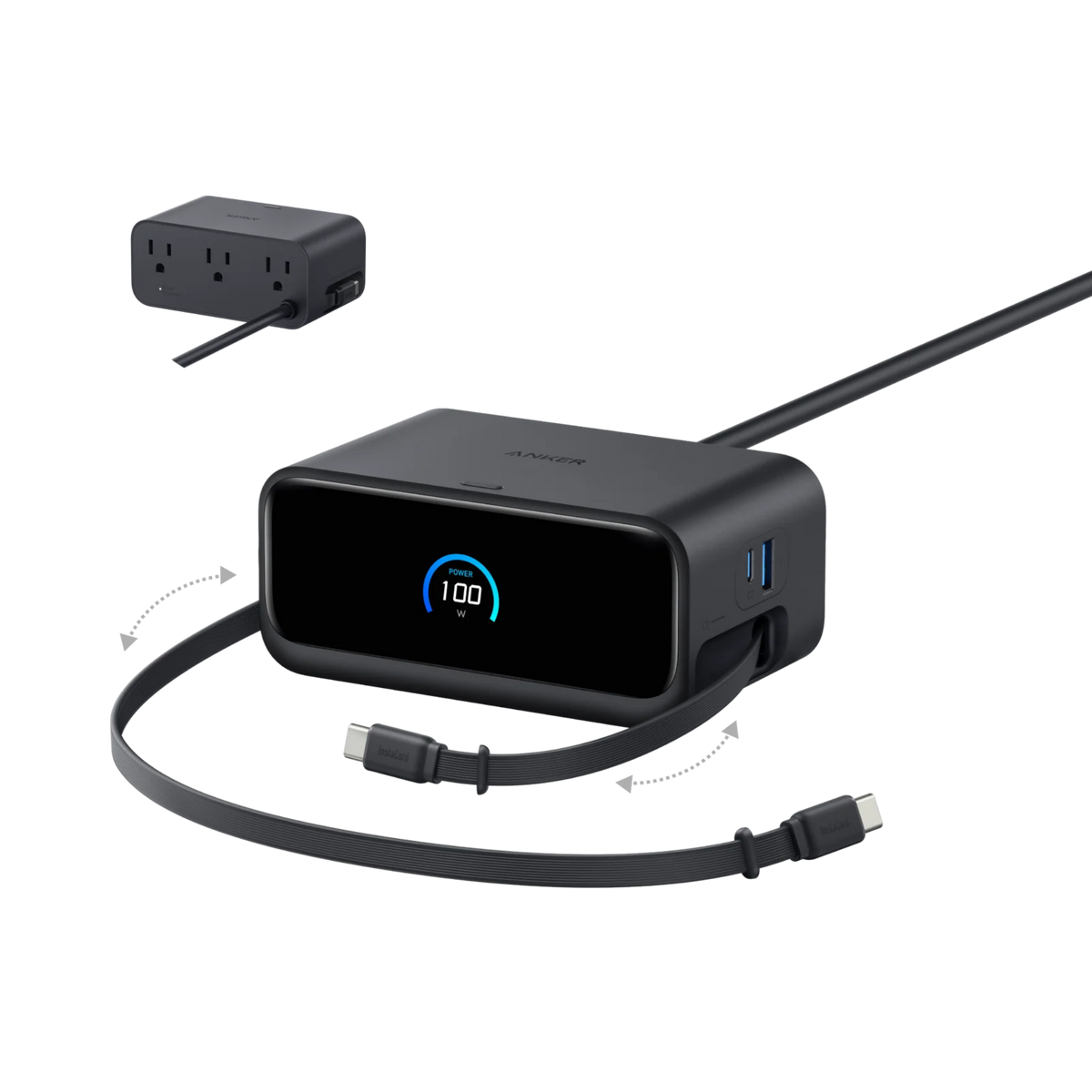 Anker Nano Charging Station (7-in-1, 100W) Black