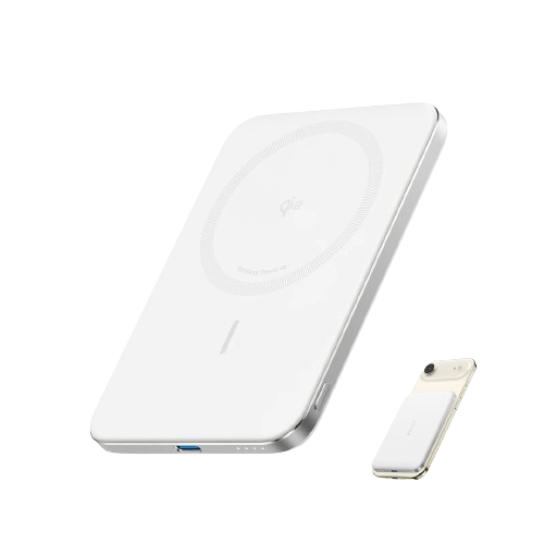 White Anker Nano Power Bank Ultra-Slim on a white background