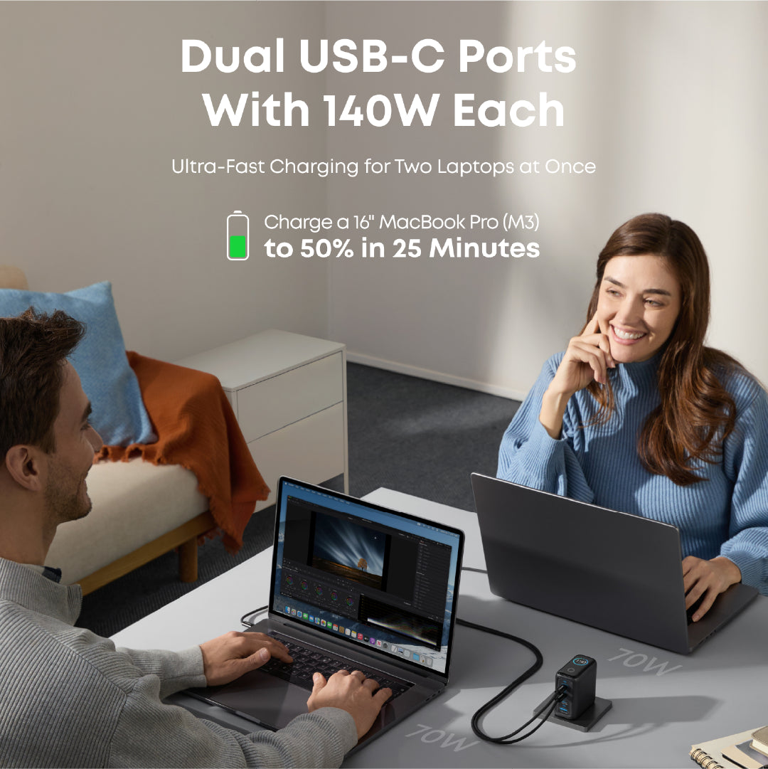 Anker Fast GaN Charger (140W, 4 Ports, PD 3.1)