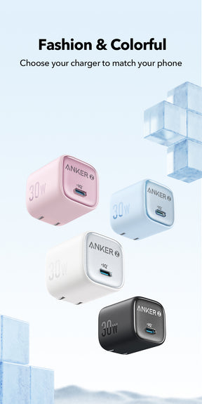 Anker Zolo 30W | Compact USB-C Charger for Everyday Charging