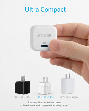 Anker PowerPort III 20W Cube with Foldable Plug