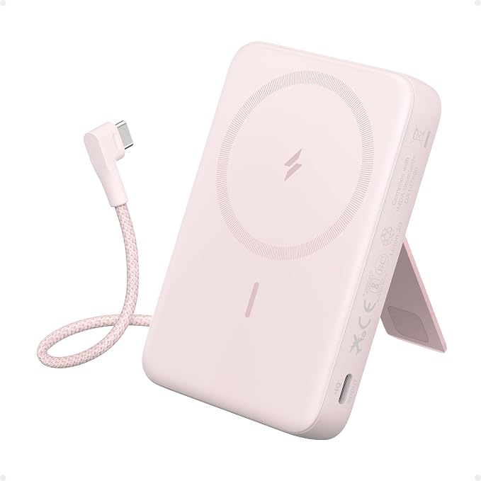 Anker Zolo Magnetic Power Bank (10,000mAh, 30W, Built-In USB-C Cable)
