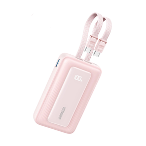 Anker Zolo Power Bank (10,000mAh, 35W, Built-In Dual USB C-C Cable)