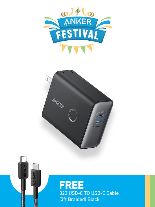 Travel Essential Bundle: Buy 521 Powercore Fusion and get 322 USB C to USB C 3ft Nylon Braided Cable for FREE