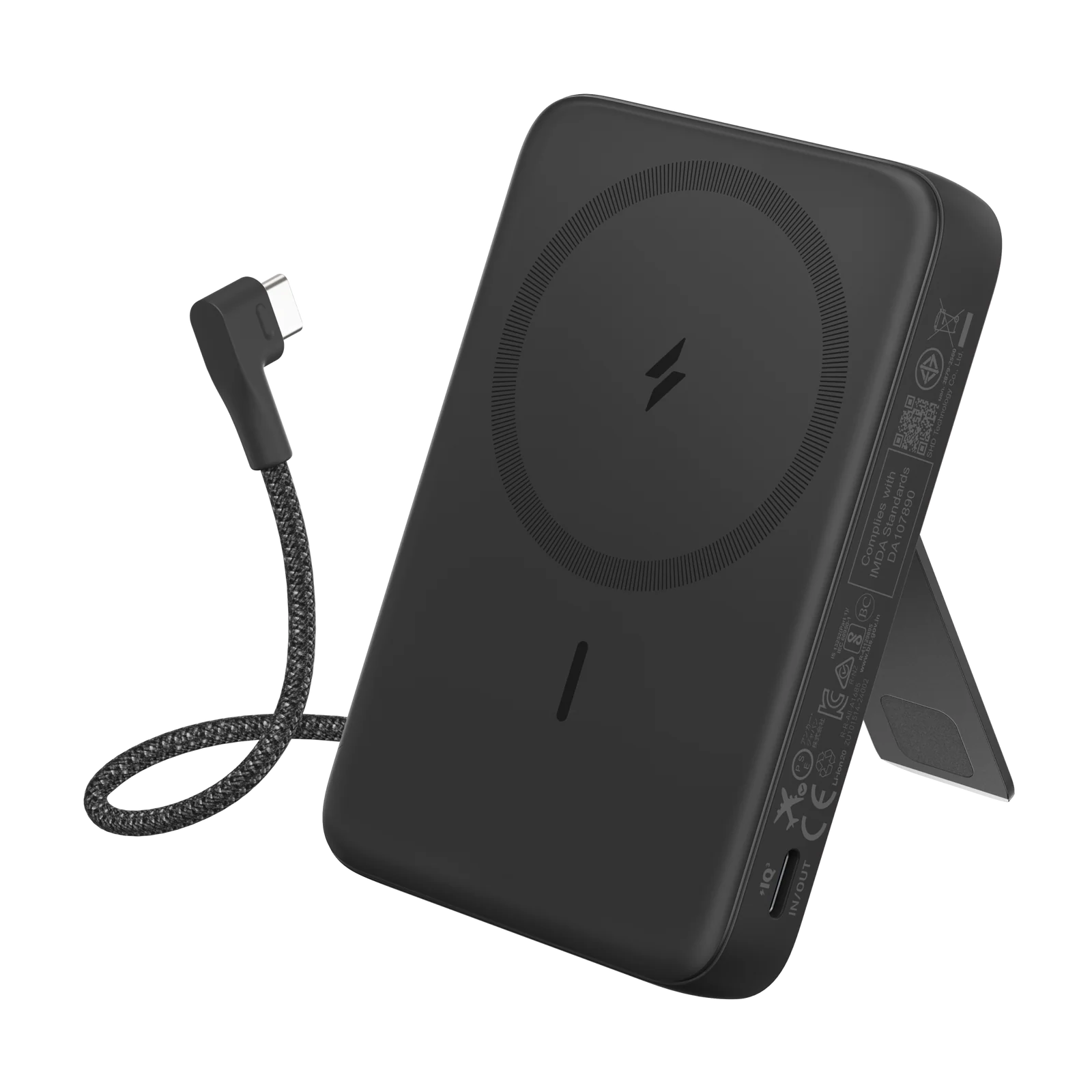 Anker Zolo Magnetic Power Bank (10,000mAh, 30W, Built-In USB-C Cable)