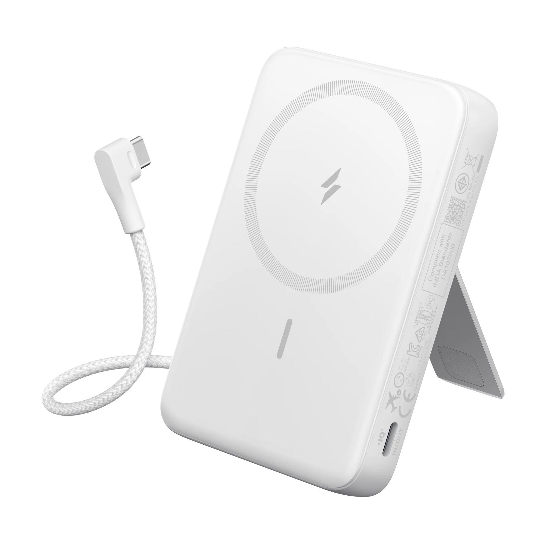 Anker Zolo Magnetic Power Bank (10,000mAh, 30W, Built-In USB-C Cable)