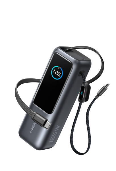 Anker Powerbank 25,000mAh | 165W Fast Charging with Retractable Cables