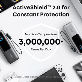 Anker Laptop Power Bank (25K, 165W, Built-In and Retractable Cables)