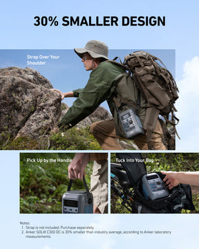 Anker SOLIX C300 DC 288Wh | Portable Power Station for Camping and Travel