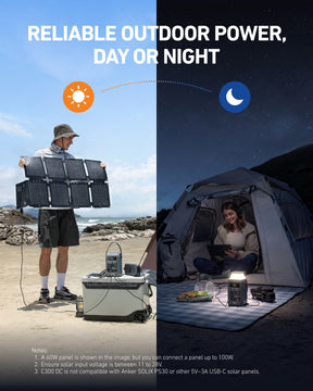 Anker SOLIX C300 DC 288Wh | Portable Power Station for Camping and Travel