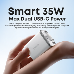 Anker Nano 35W USB-C Fast Wall Charger with Built-in USB-C Cable