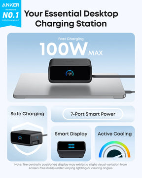 Anker Nano 7-in-1 100W | Desktop Charging Station with Power Strip