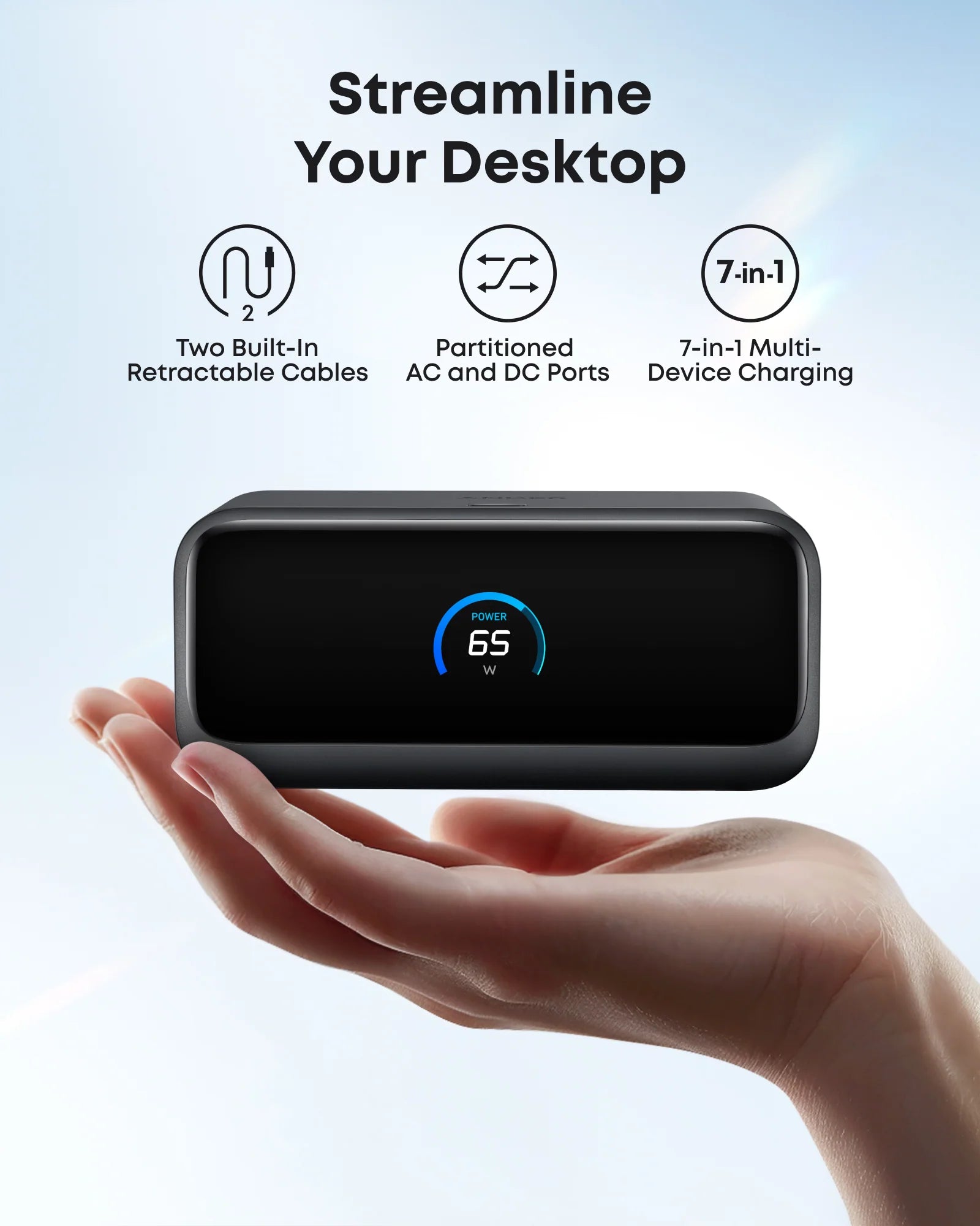 Anker Nano 7-in-1 100W | Desktop Charging Station with Power Strip