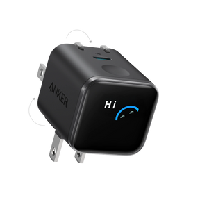 Anker Nano Charger 45W (1C, Smart Display, Double Folded Pin) Black