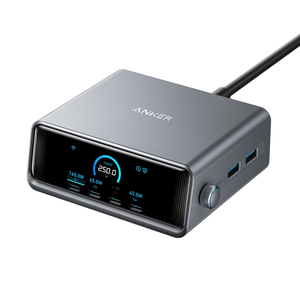 Anker Prime Charger (250W, 6 Ports, GaNPrime).