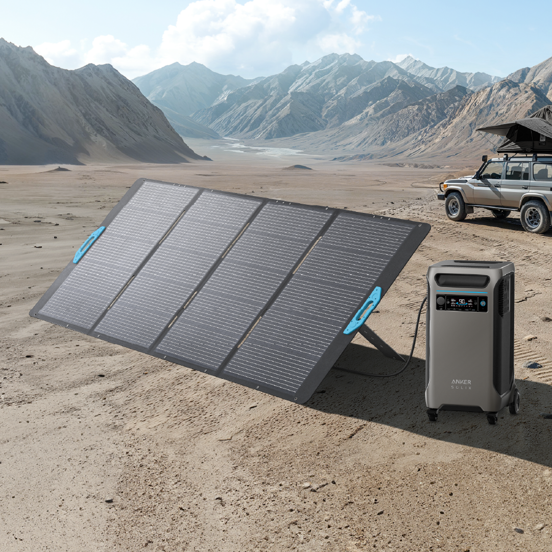 Anker SOLIX PS400 Portable Solar Panel 400W Lifestyle B