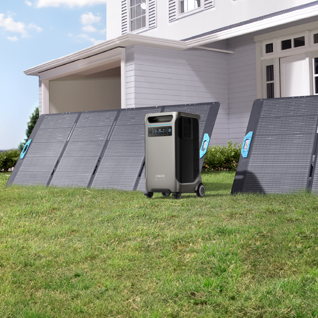 Anker SOLIX PS400 Portable Solar Panel 400W Lifestyle B