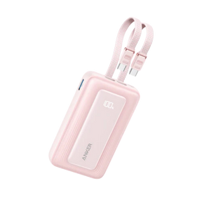 Anker Zolo Power Bank (10,000mAh, 35W) with Built-in-Dual USB-C Cable