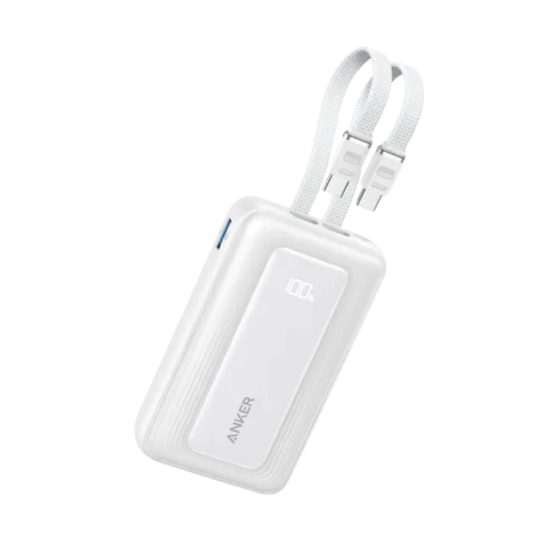 Anker Zolo Power Bank (10,000mAh, 35W, Built-In Dual USB C-C Cable)