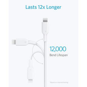 Anker PowerLine III USB-C to Lightning 2.0 Cable 3ft White